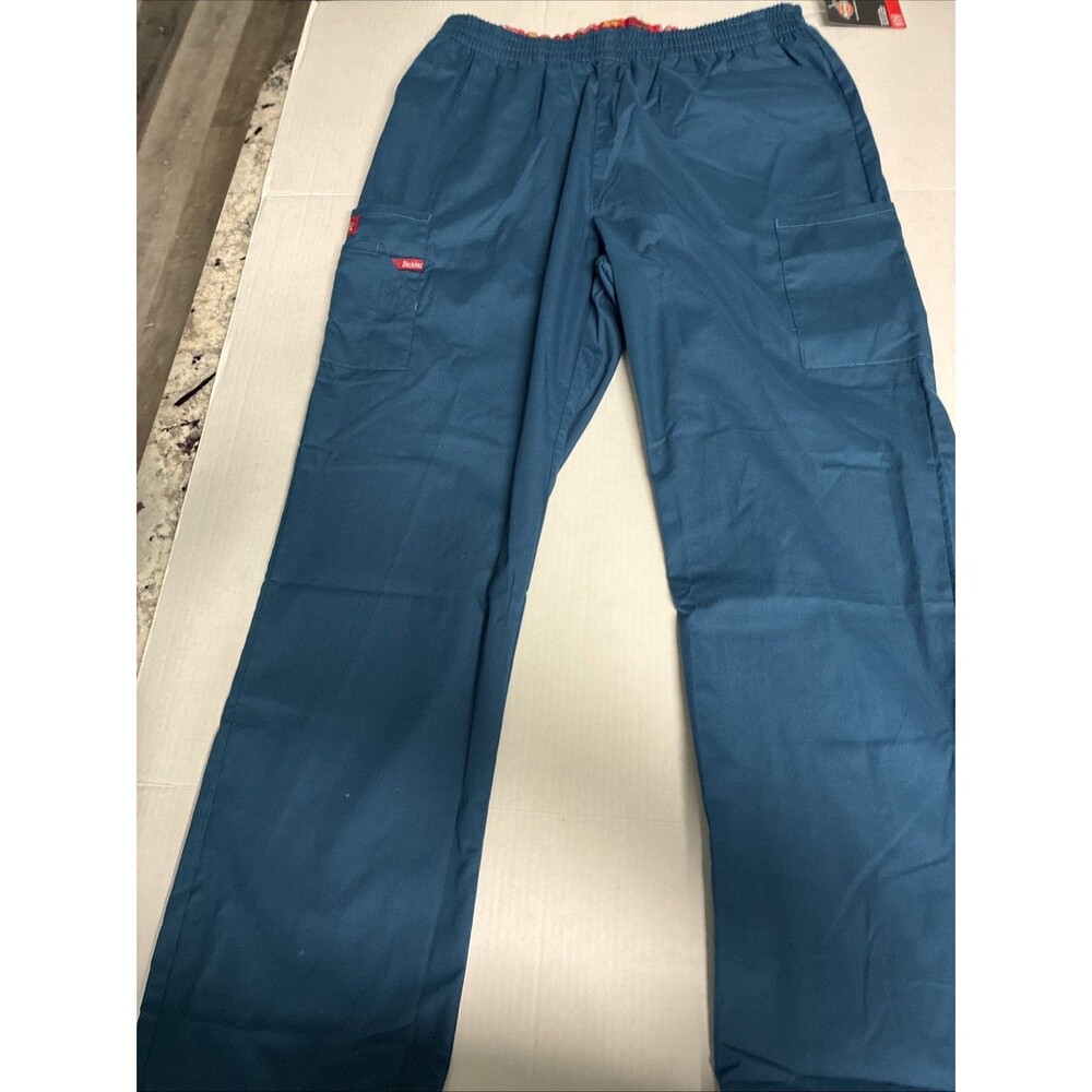 Dickies Scrubs Pull-on Elastic Waist Cargo Pant 86106 Caribbean Dickies EDS